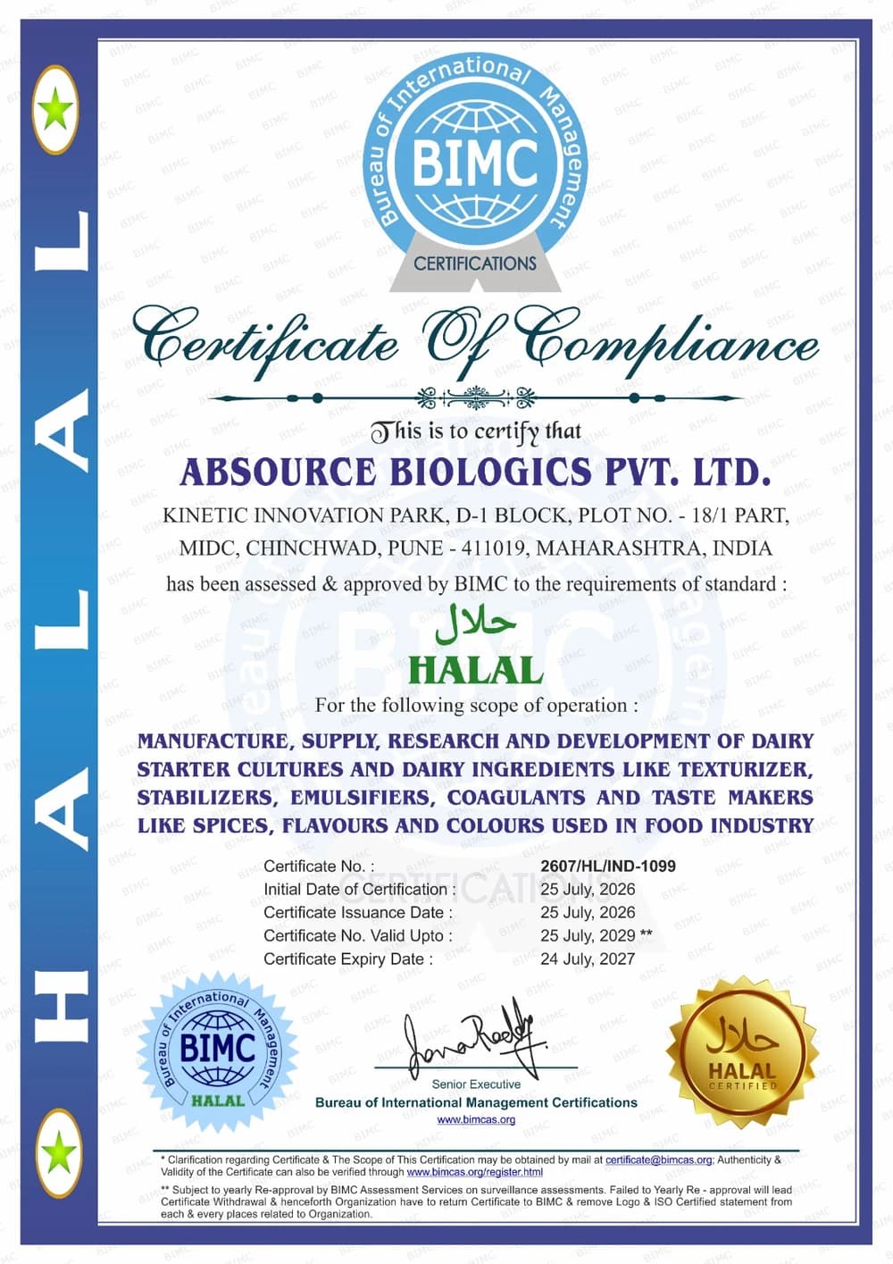 HALAL certificate issued to ABsource Biologics